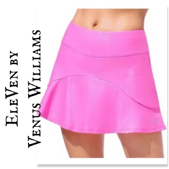 NWT EleVen by Venus Williams Moon Desert Fuschia Snake Ruffle Tennis Skirt - Picture 1 of 7